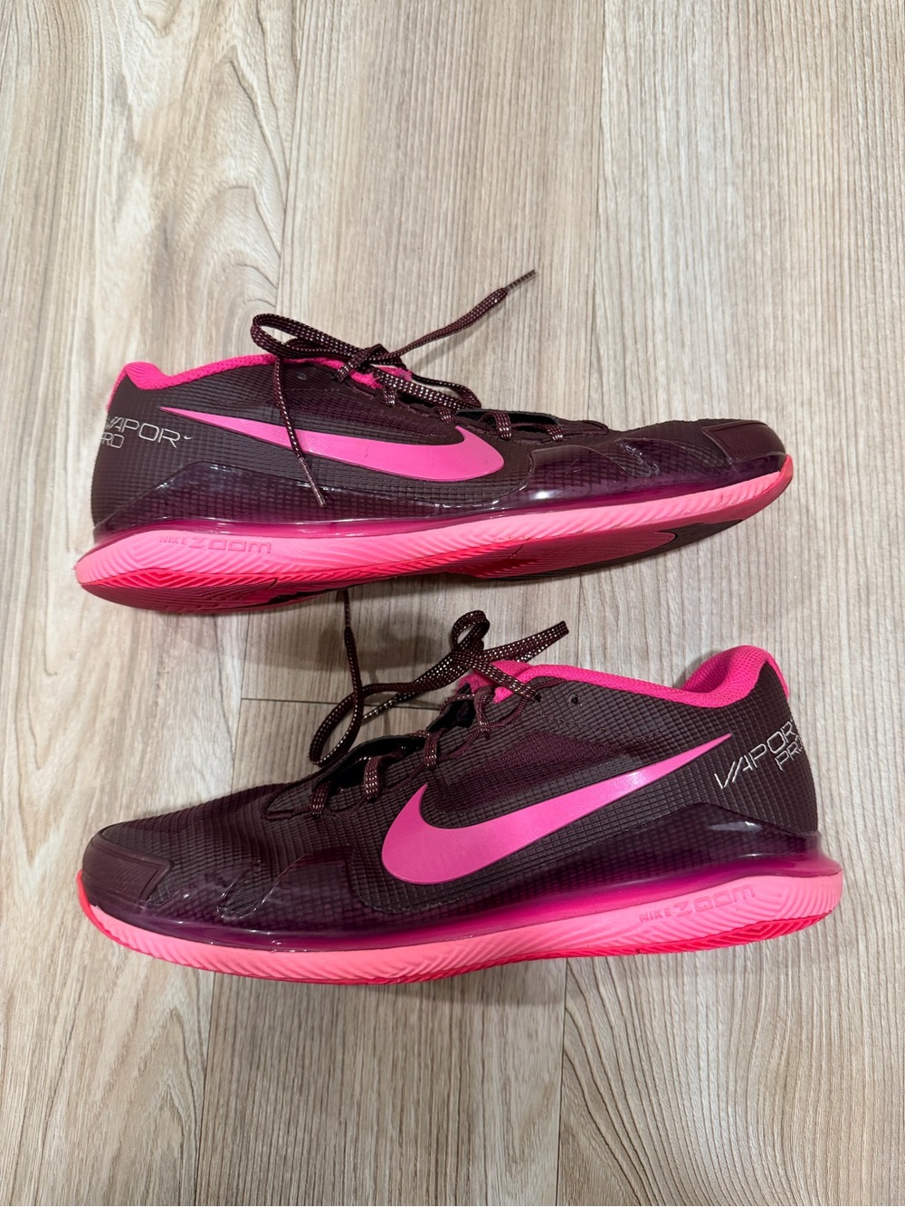 Nike Women’s Maroon & Bright Pink Vapor Training Shoes